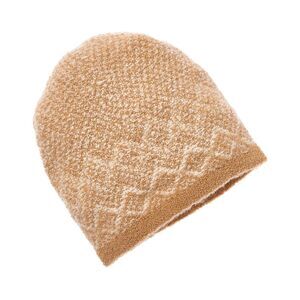 Amicale Cashmere Boucle Cashmere Hat, Brown